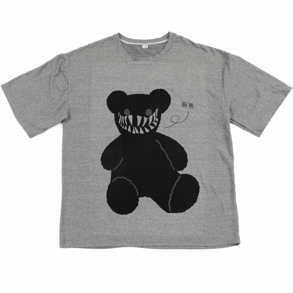 Bad Bear Shirt Adult Graphic‎ T-Shirt Baws Bear Cartoon Anime Tee Size XL